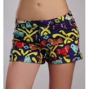 ✨Judith March✨ ruffle pocket pique bird shorts